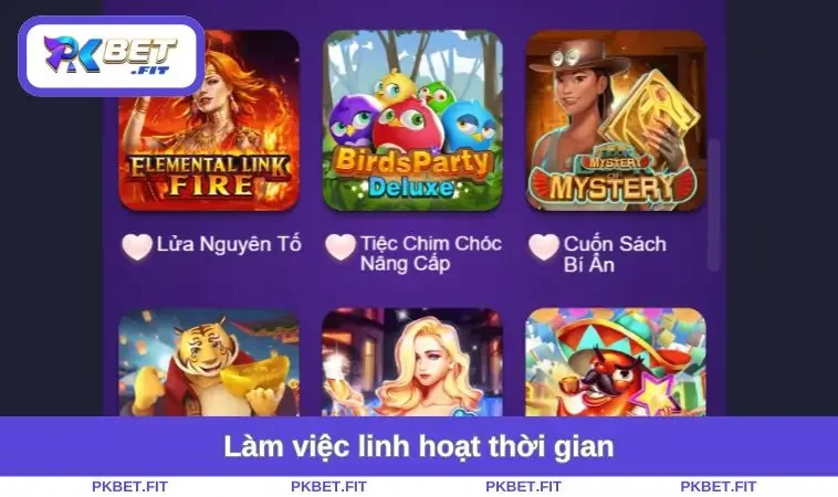 Đại Lý PKBET 3 Làm việc linh hoạt thời gian